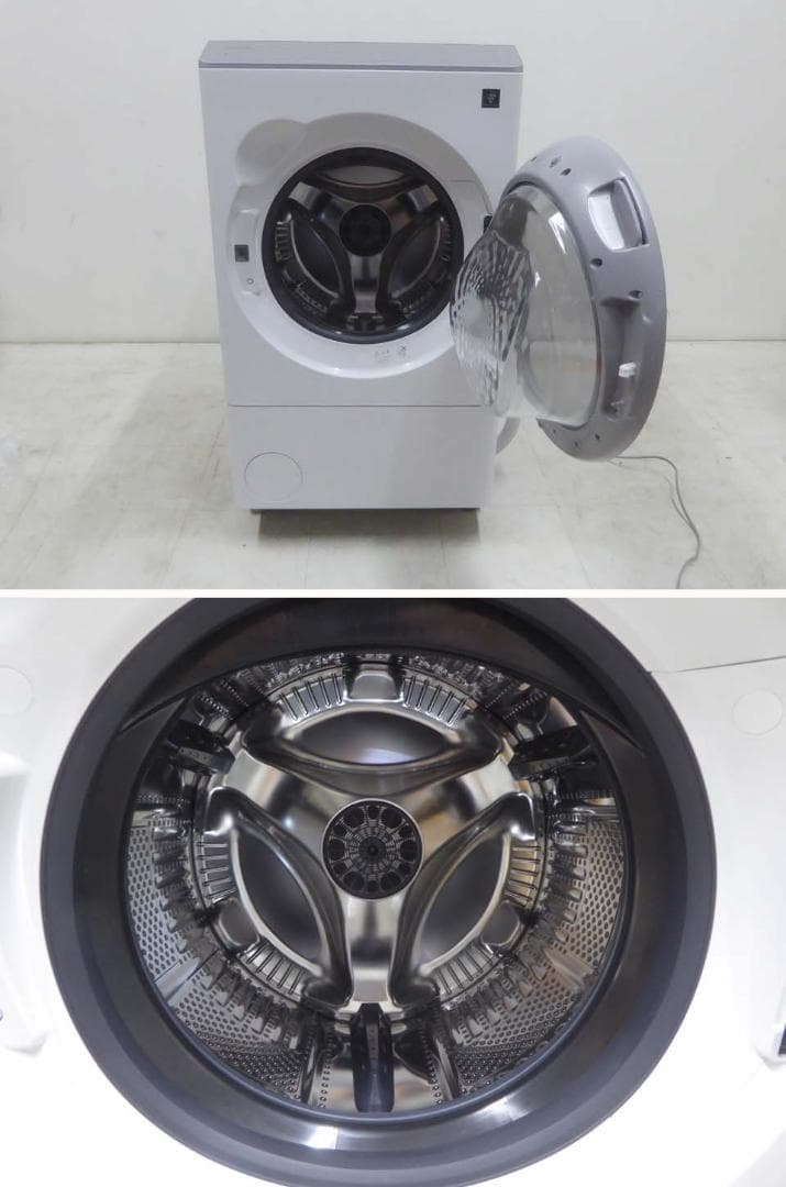 美品■SHARP ■2025年 動作保証付 ES-12P1-WR ドラム式洗濯機