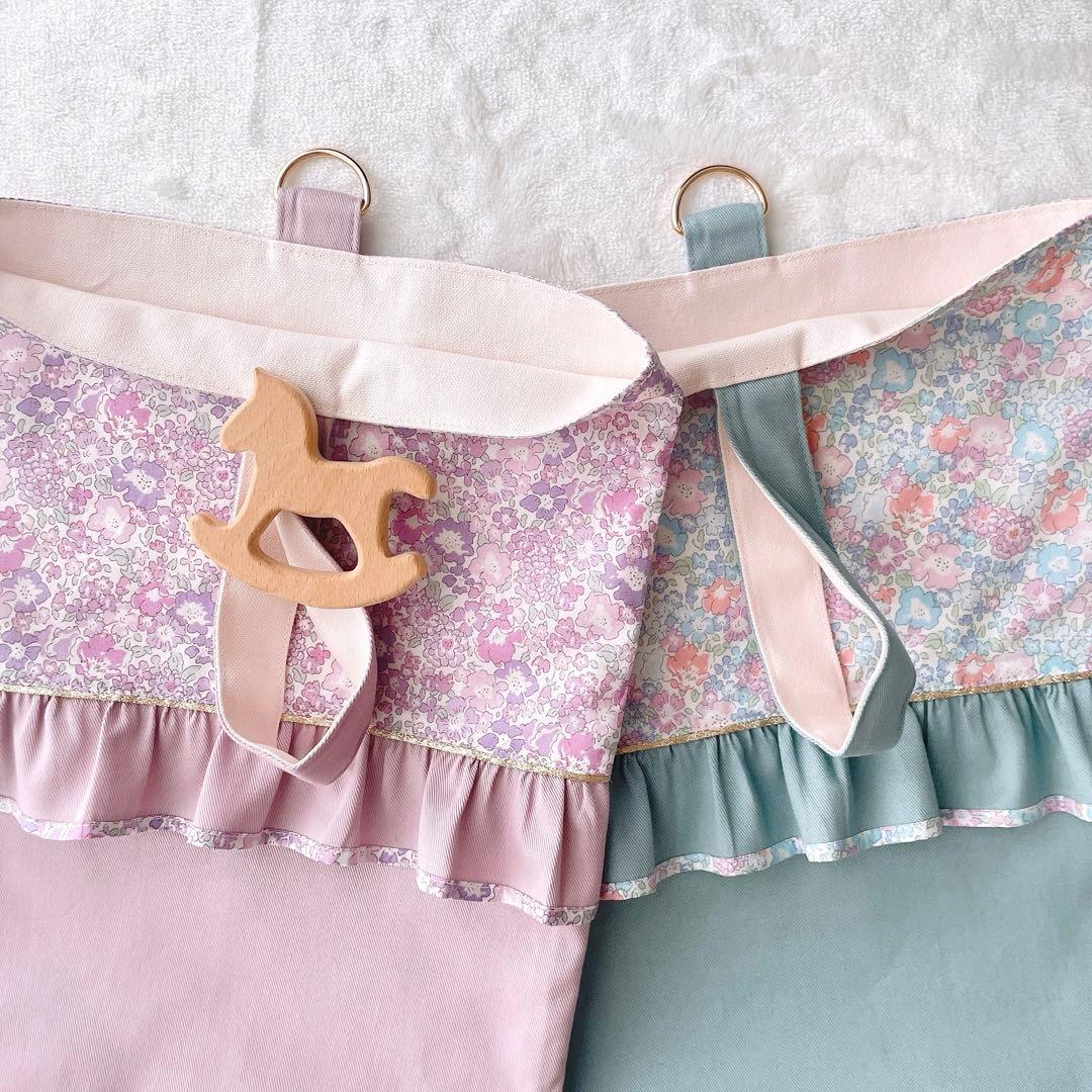 〈38〉mint様　リバティ キラキラミシェル レッスンバッグ 上履き袋