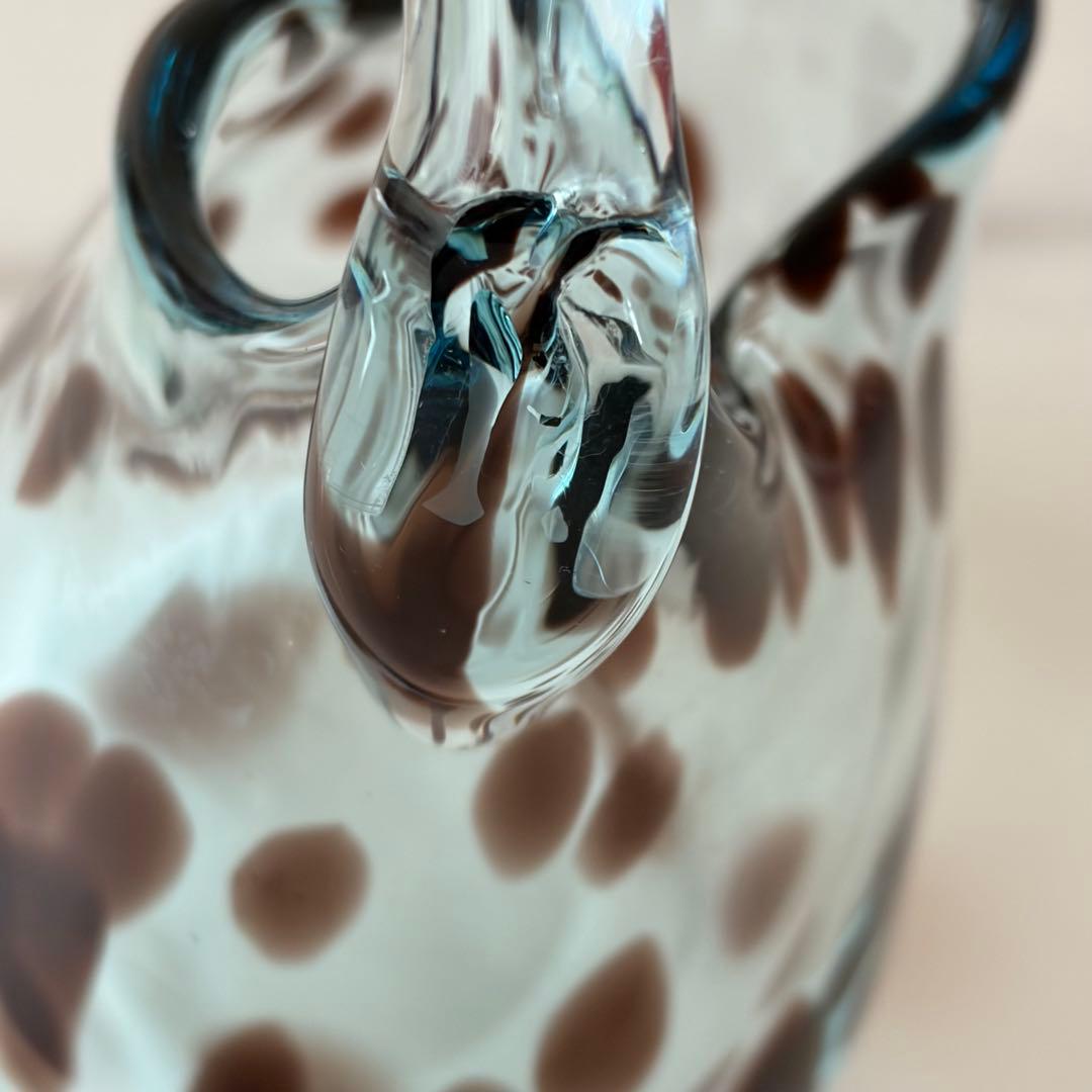 【Sghr スガハラガラス】サック＊サイレントムーン・手作りガラス製花瓶（美品）