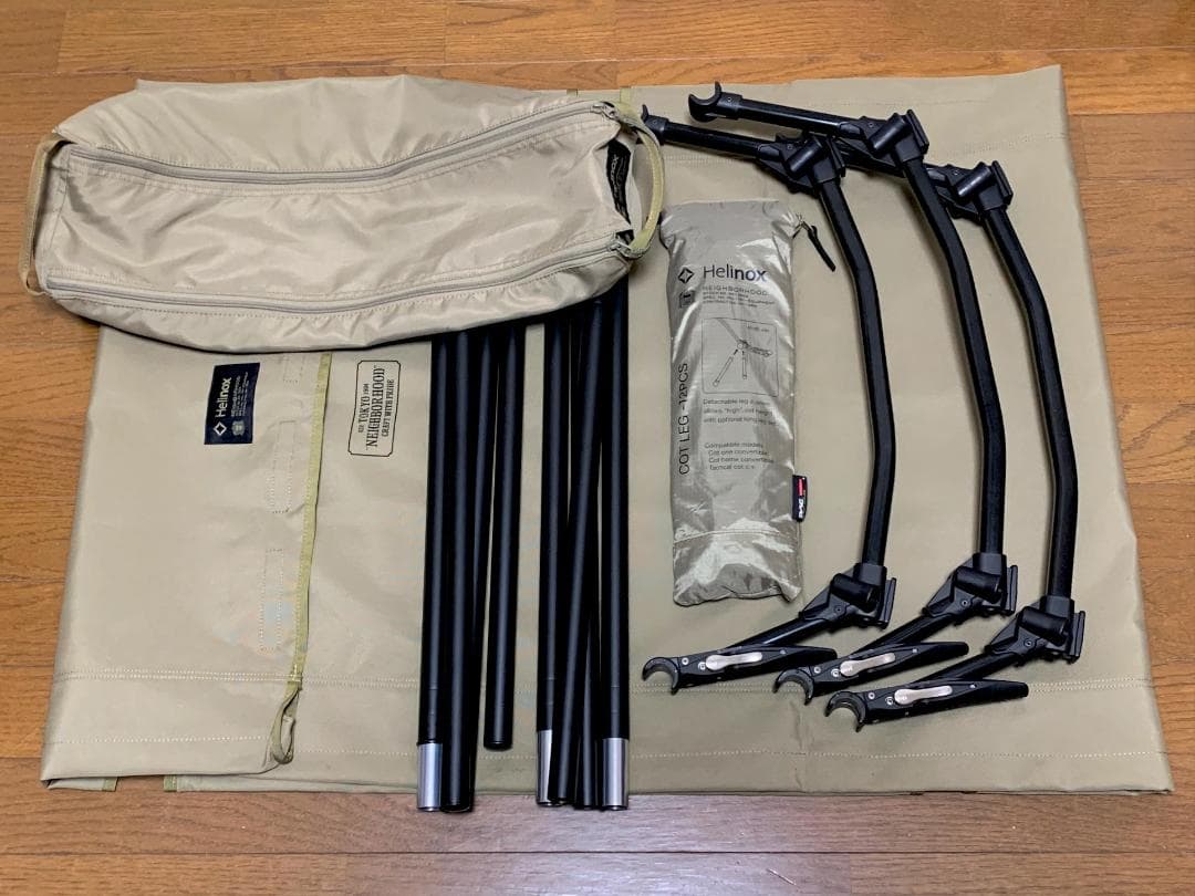 NEIGHBORHOOD×HELINOX コット高さ ハイロー 2way 仕様