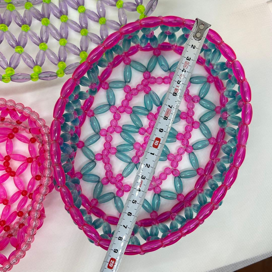 スイマー　ビーズカゴ　レトロ　中古　店舗用　7個セット