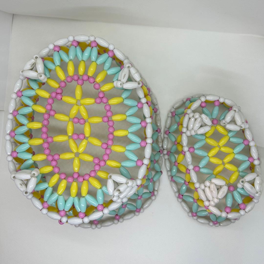 スイマー　ビーズカゴ　レトロ　中古　店舗用　7個セット