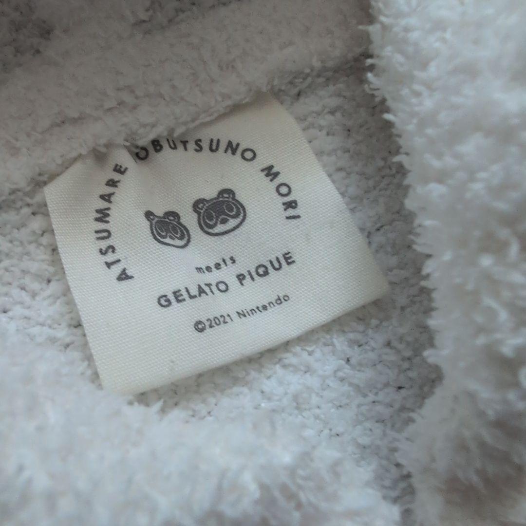 【美品】ジェラートピケ×あつ森 つぶまめジャガードパーカハーフパンツセットアップ