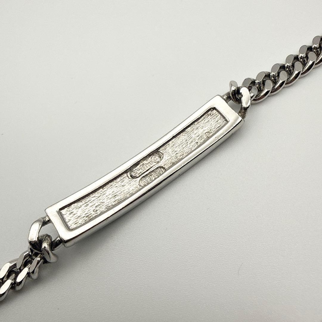 2875　美品✨　Dior　ブレスレット　シルバー　CD ロゴ　刻印