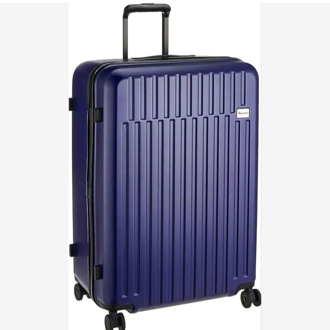 【美品】キャリーカート スーツケース 青 紫 96L　サンコー鞄