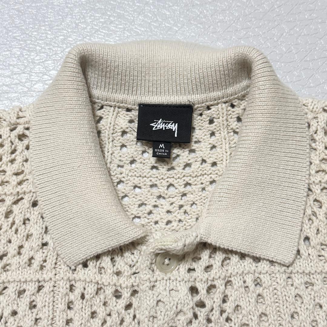 stussy crochet shirt 2022ss 即完品 完全正規