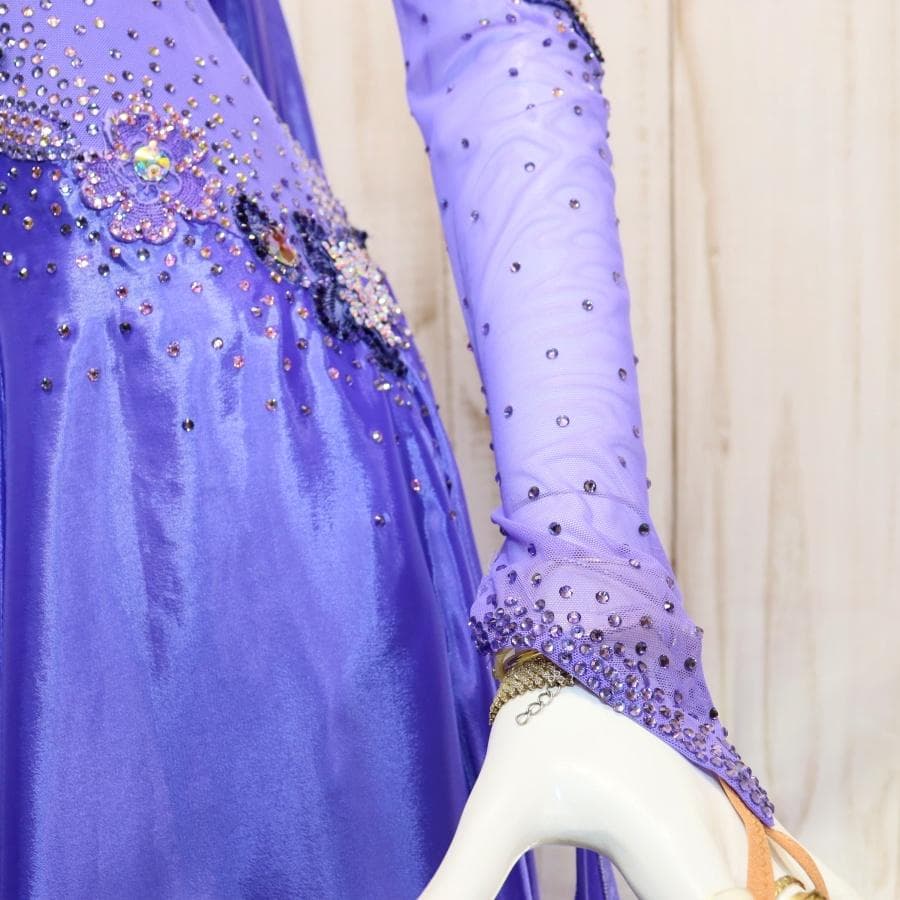 ひ*り様 き*ち様 凛舞クリスアン 社交ダンス衣装 Lサイズ 高級競技ドレス 発