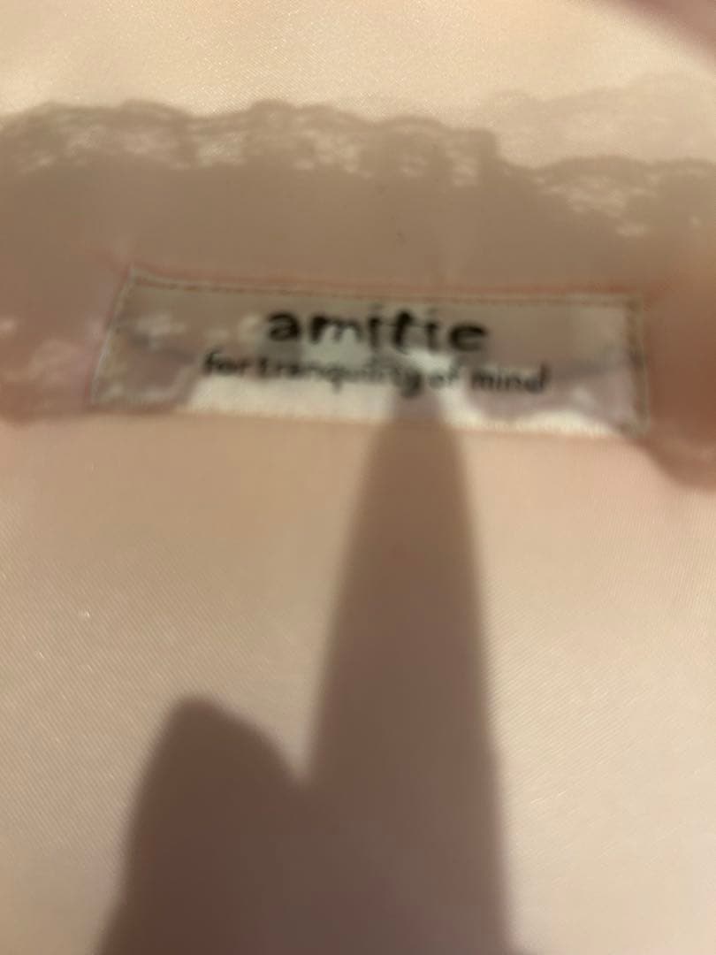 さえらamifie レースポーチ ピンクフリフリ可愛い大●横30×28持ち手入れ