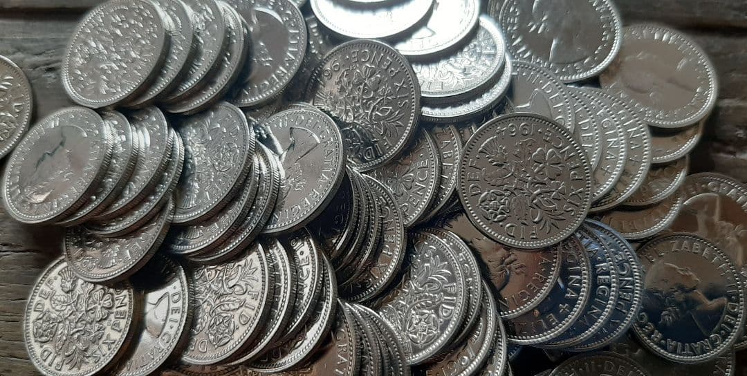 まゆの専用　50個 ラッキー6ペンス　1953x30 1948-51x20