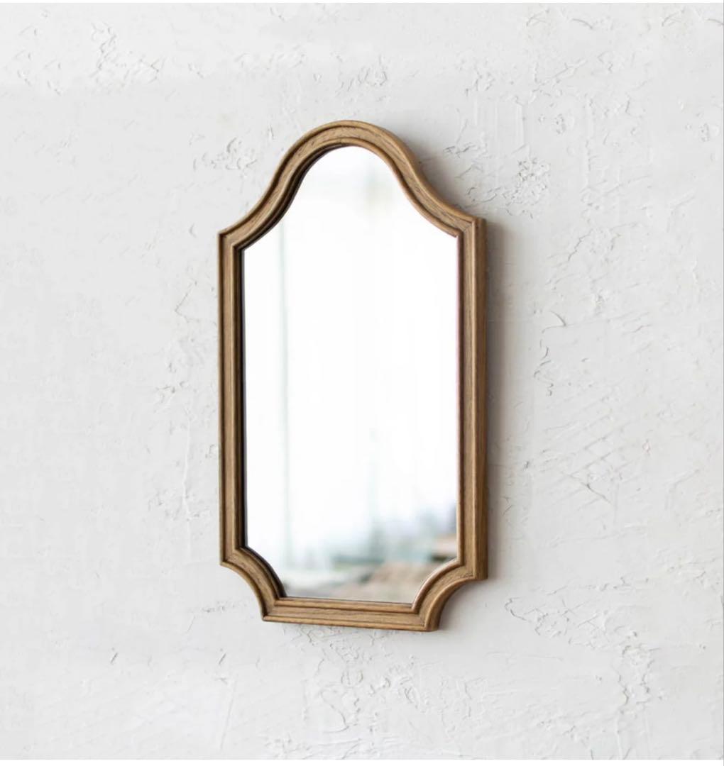 美品！antry ウォールミラー　Hall Wood ミラー 鏡