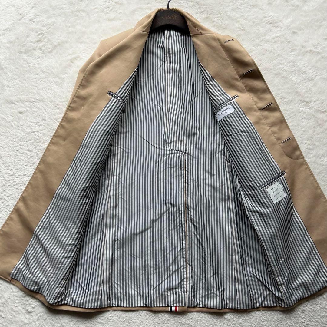 【美品】トムブラウン バルカラーコート トリコロール ベージュ S 定価34万