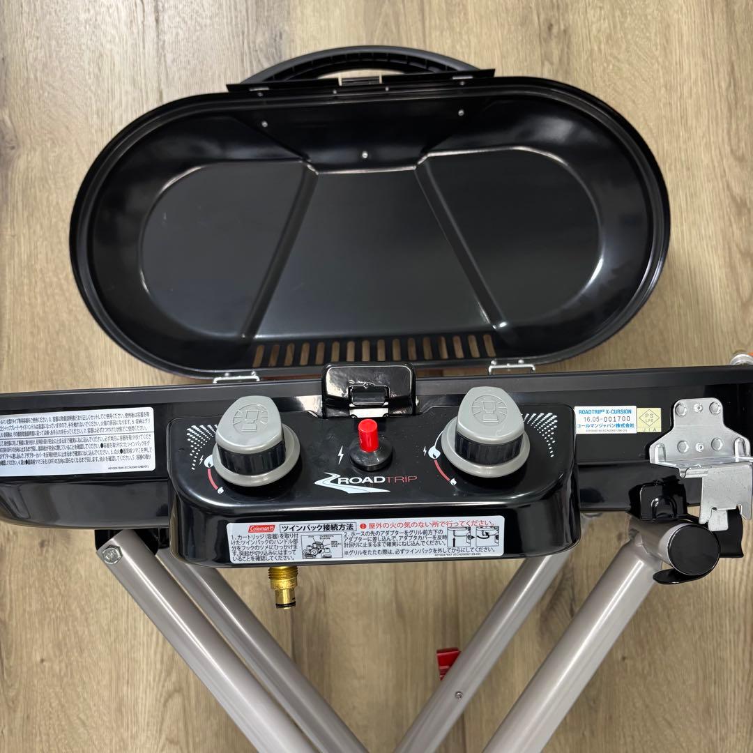 未使用級 Colemanロードトリップグリル　X-CURSION 別売プレート付