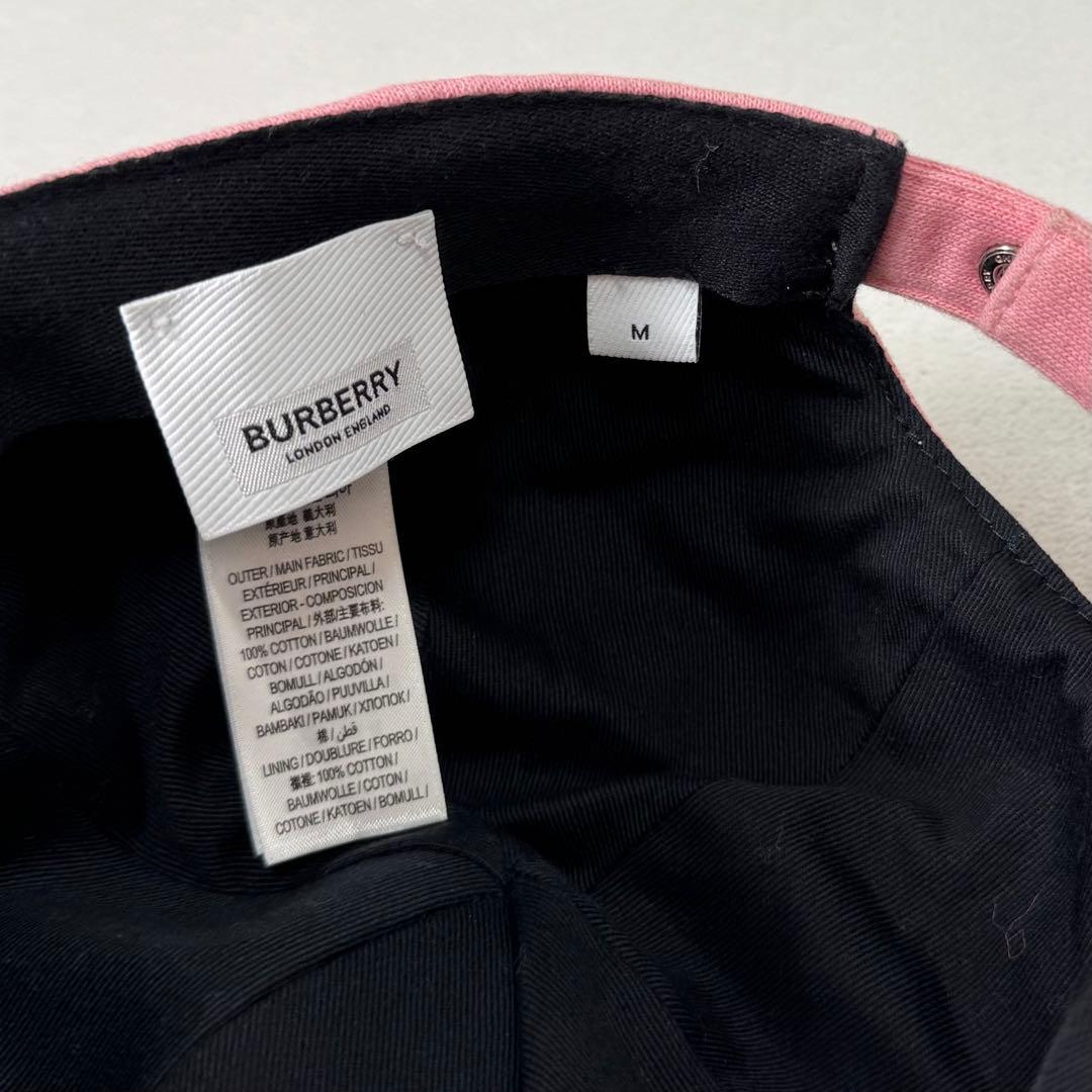 BURBERRY ベースボールキャップ TB M ピンク