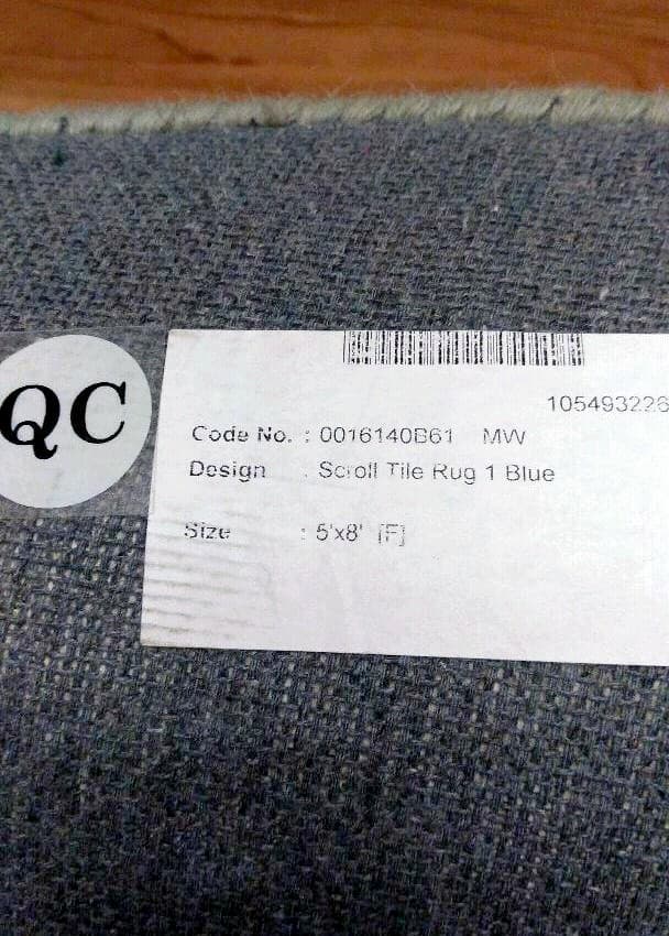 Pottery barn ラグ ウール100%