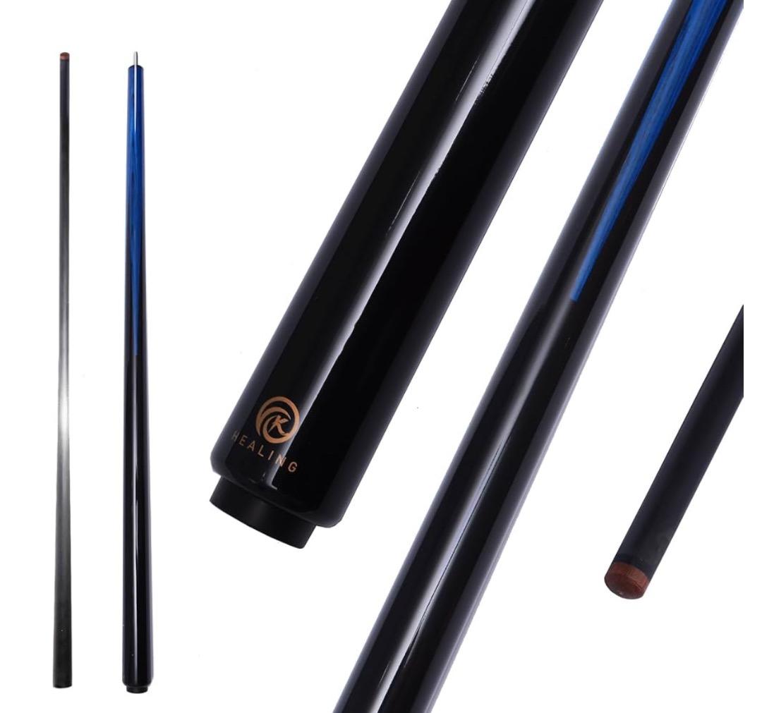 新品未使用 KHEALING ビリヤード キュー カーボン ブルー/ブラック