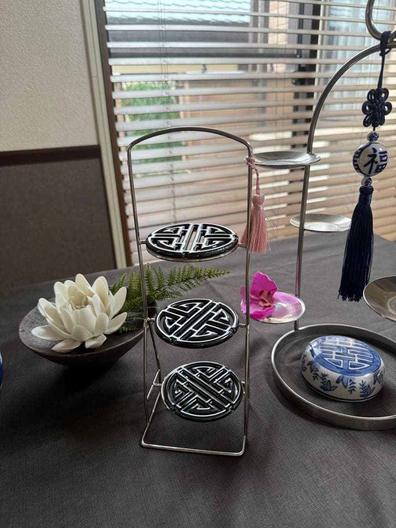 【ym】ミニワイヤーケーキスタンド9個