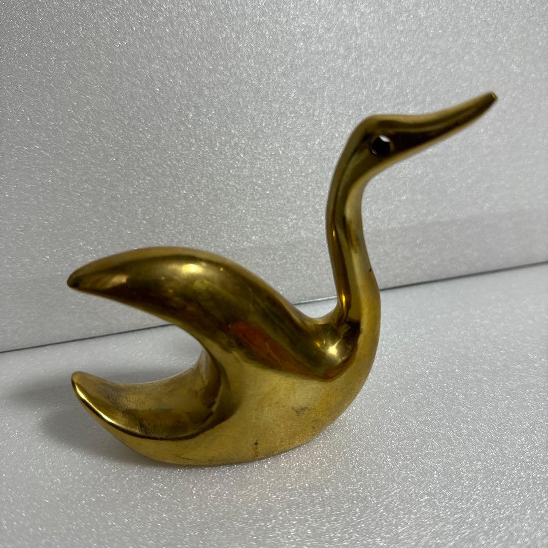 金のアヒル - 真鍮素材の特別なアート