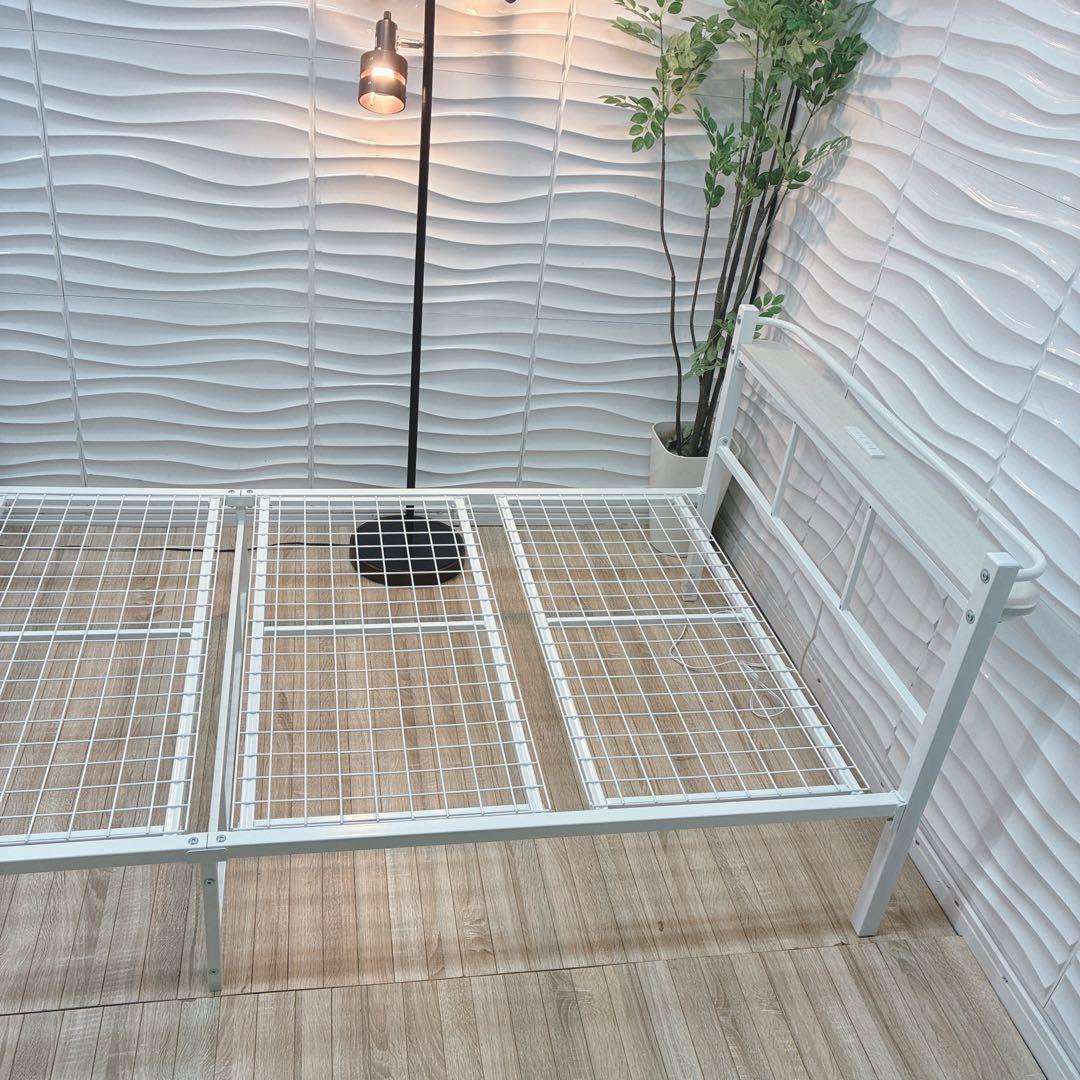 ◇大阪府全域 神戸市 配達料無料◇ニトリ◇バジーナ◇パイプベッド◇シングル◇