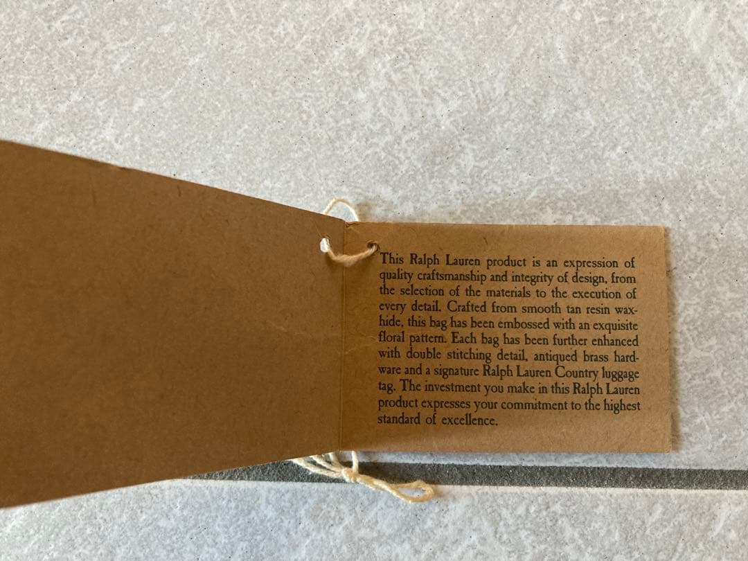 ラルフローレン　革製旅行鞄