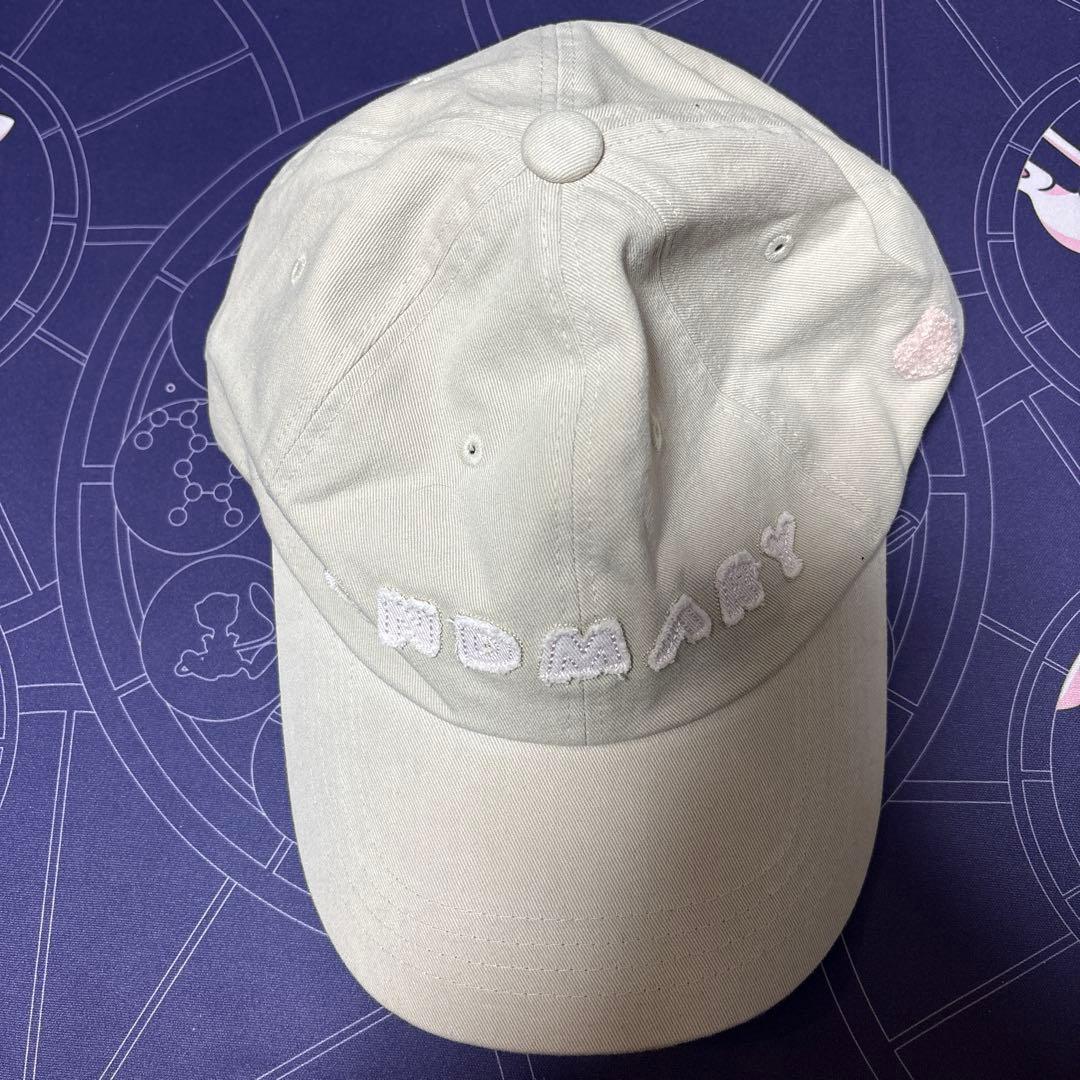 Mary logo cap beige andmary アンドマリー
