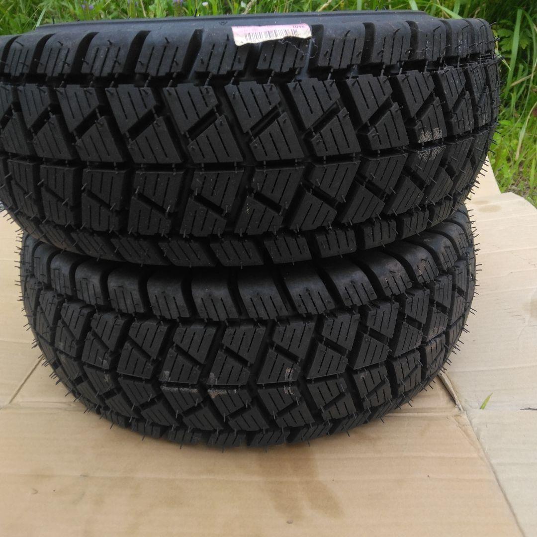 ジャイロx 130 90 6穴 ホイール付き 新品スタッドレス 新品チューブ