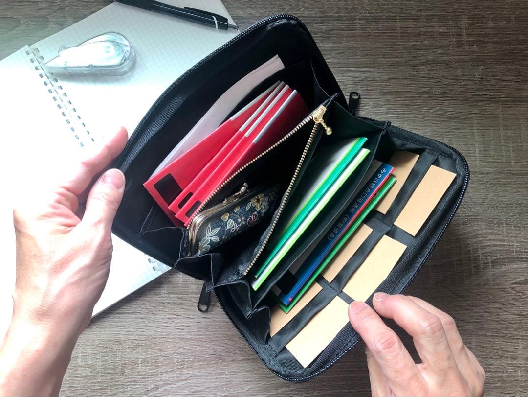 【マルチケース】ミナペルホネン タンバリン navy × white ネイビー