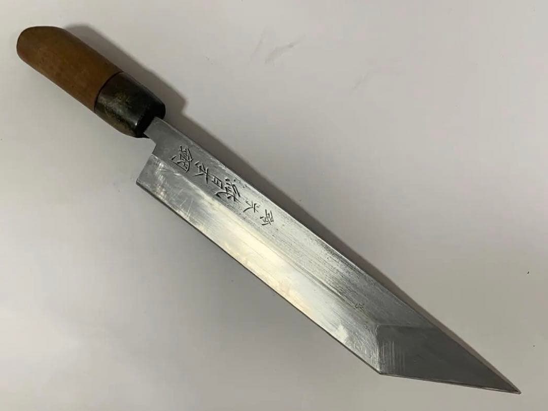 正千代 純日本鋼 正本系 鰻裂包丁　21cm