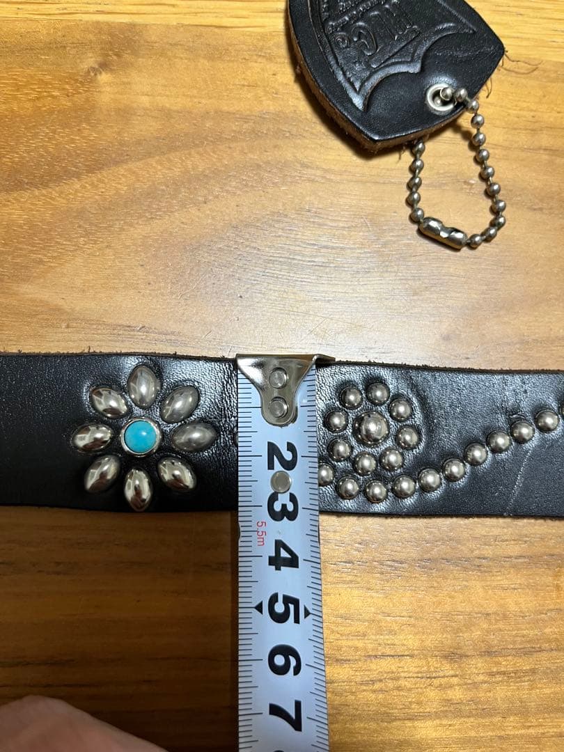 お*す様 HTC Belt 32⭐️HTCターコイズスタッズベルト/財布キムタク