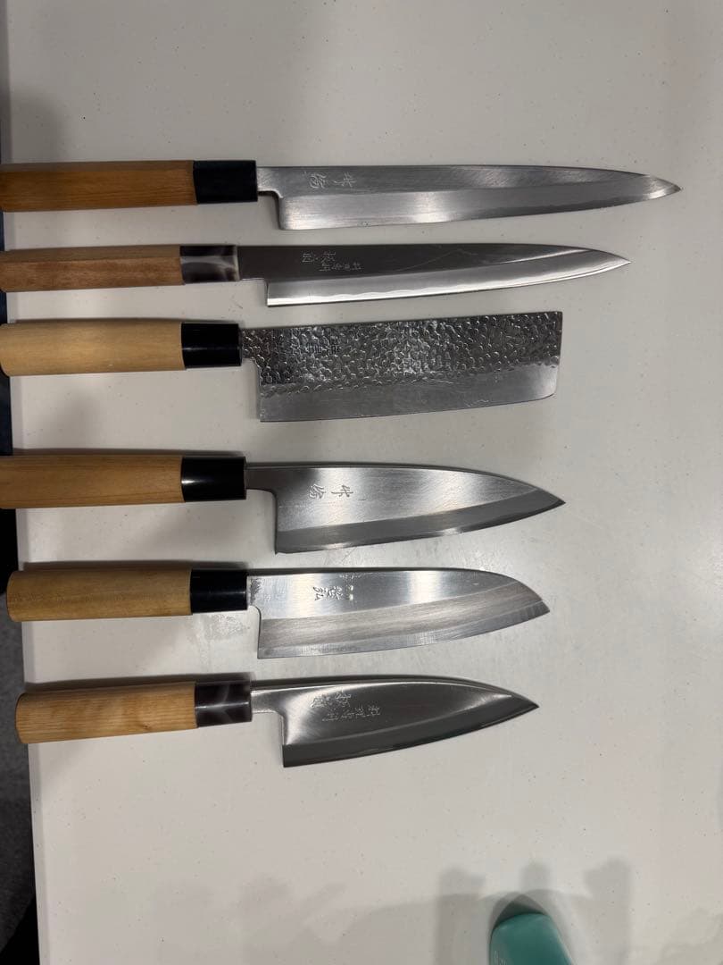 板前料理専用　包丁6本セット ステンレス鋼製