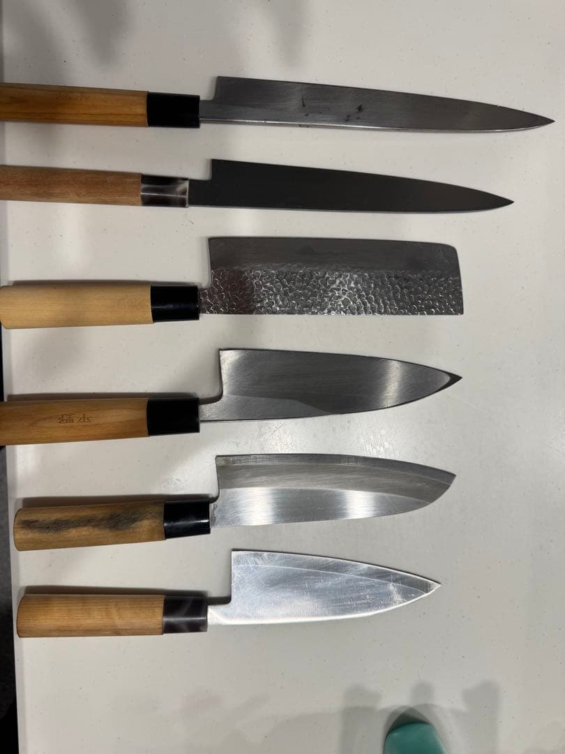 板前料理専用　包丁6本セット ステンレス鋼製