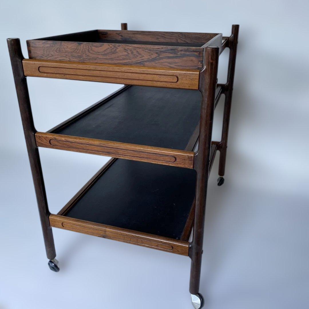 1960年代頃 デンマーク製 ローズウッド ワゴン トロリー