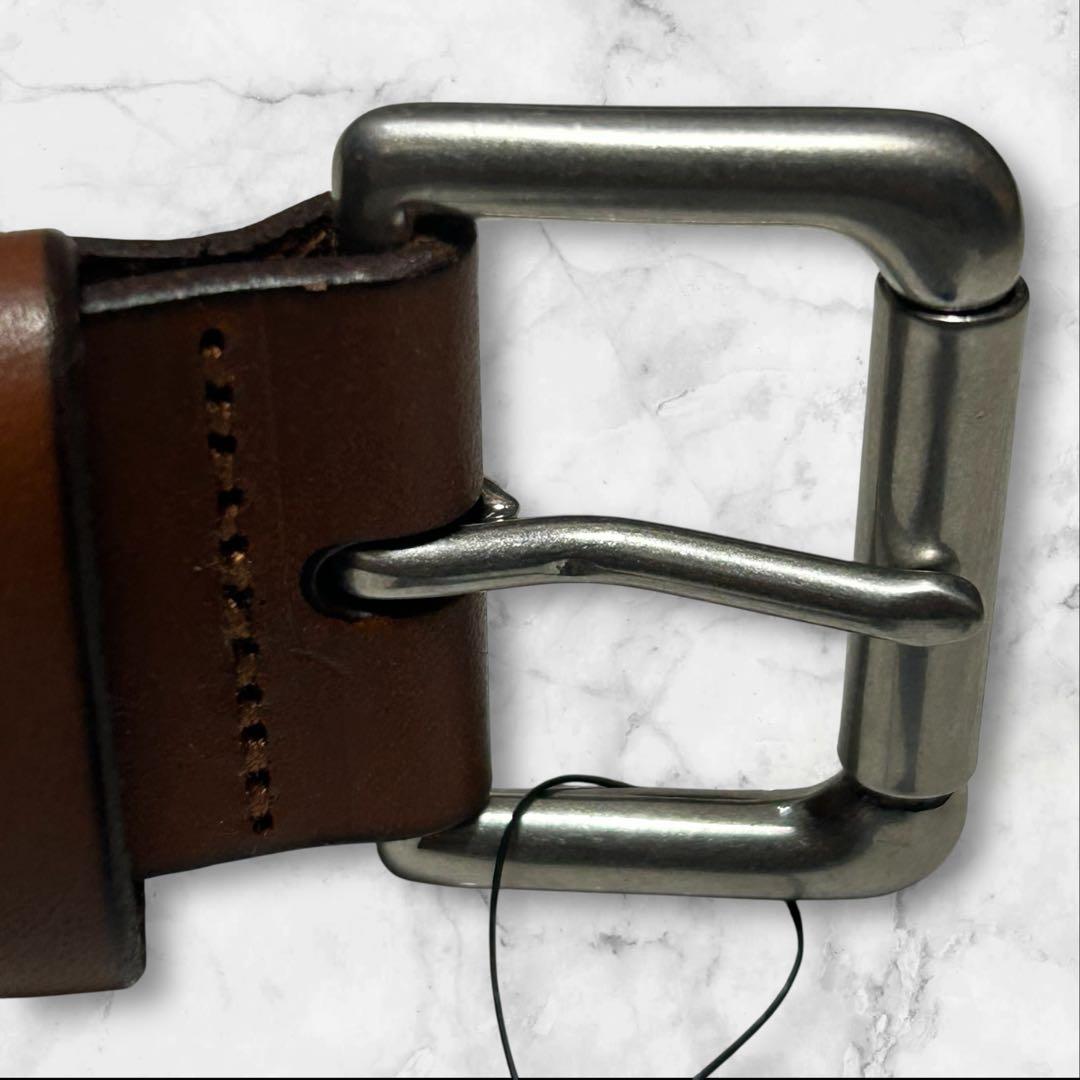 チピチピ タグ付き未使用】ポロラルフローレン 本革レザー 太ベルト ブラウ