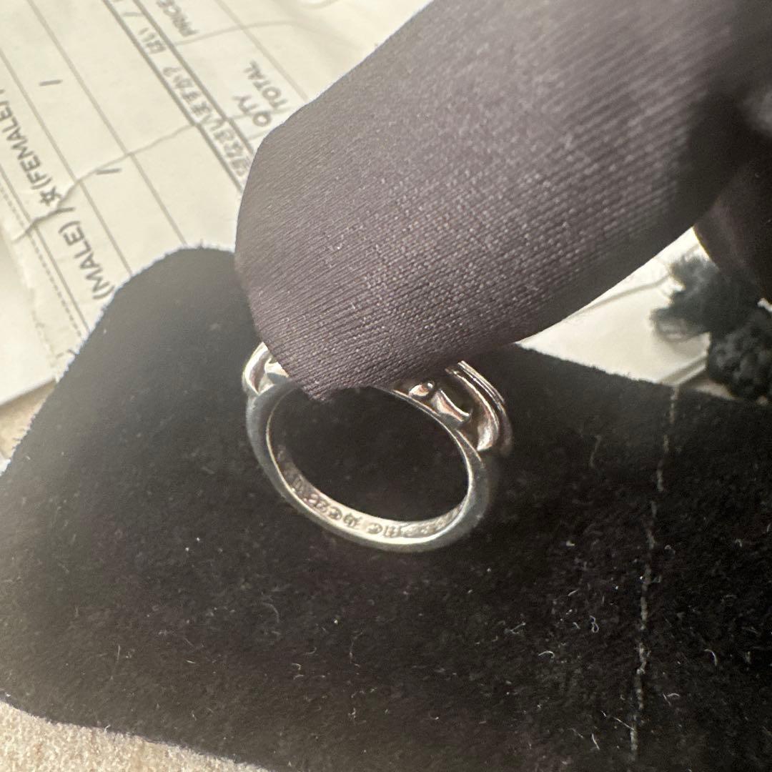 CHROME HEARTS BABY CLSC FLRL CRS リングUS6号