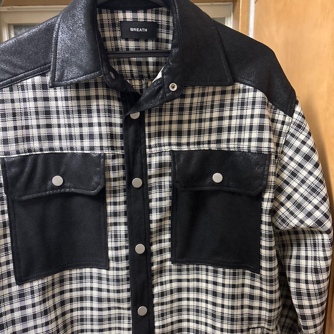 yzeer着用 BREATH check shirt BADHOP