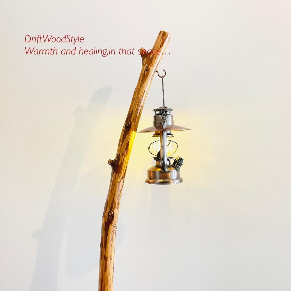 大サイズの天然流木のランプスタンド 置物 北欧 照明 ランタン N12