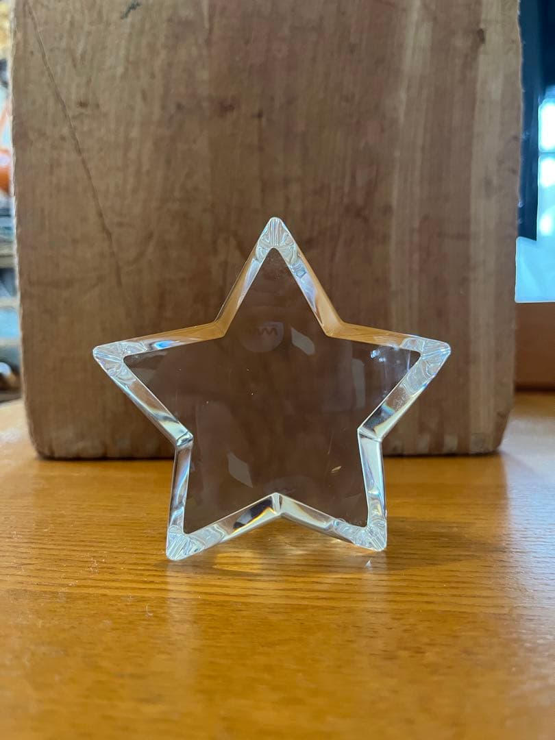【美品】baccarat バカラ 星　スター　クリスタル　置物