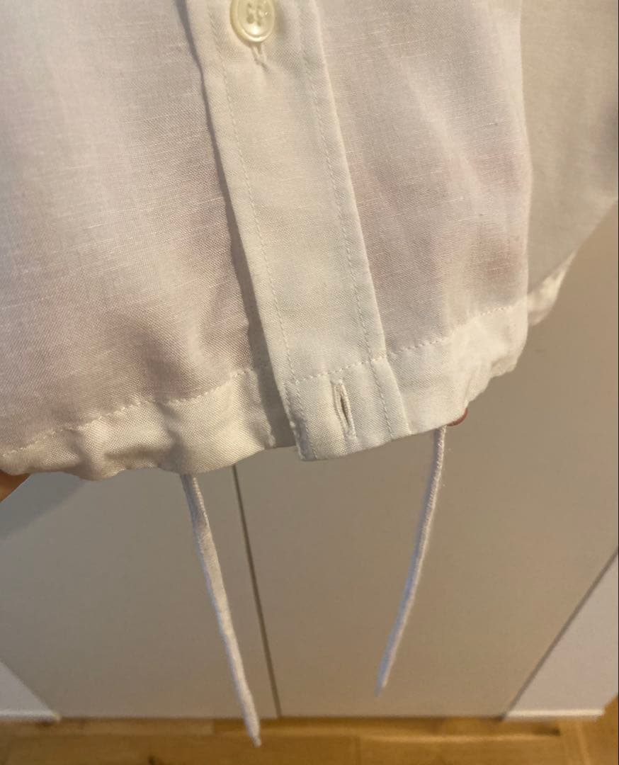 ⭐︎Spick and Span⭐︎ソフトブロードフレンチヘムギャザーシャツ　白