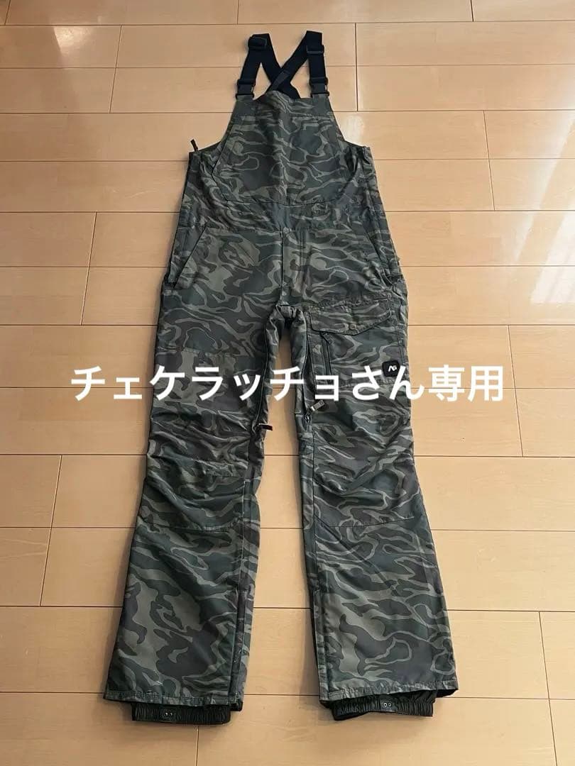 Burton ビブパンツ AG BREAKNECK BIBメンズS 迷彩