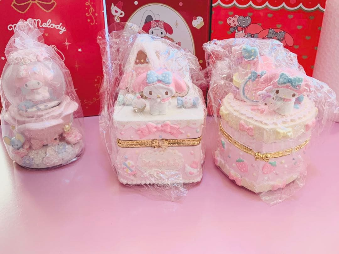 ᧔*᧓様 マイメロディ 置物 3点セット