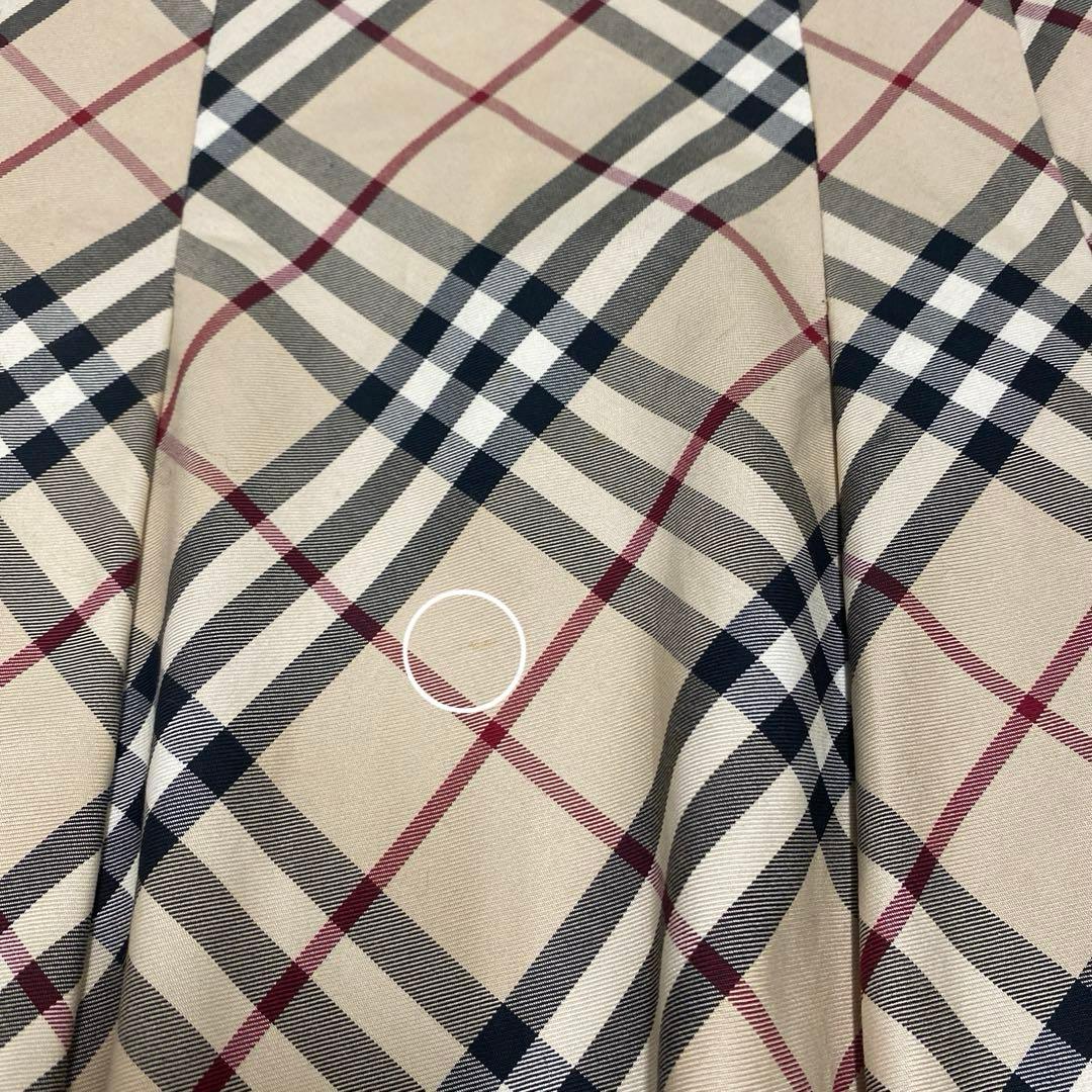 バーバリーブルーレーベル　プリーツスカート2wayリボンベルト　36ノバチェック
