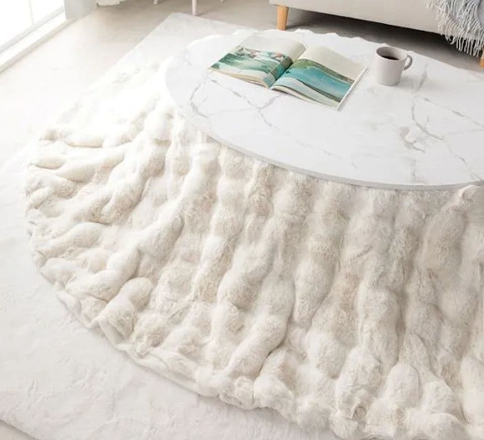 新品✴楕円形ブラウンフラットヒーターのコタツ&掛セット