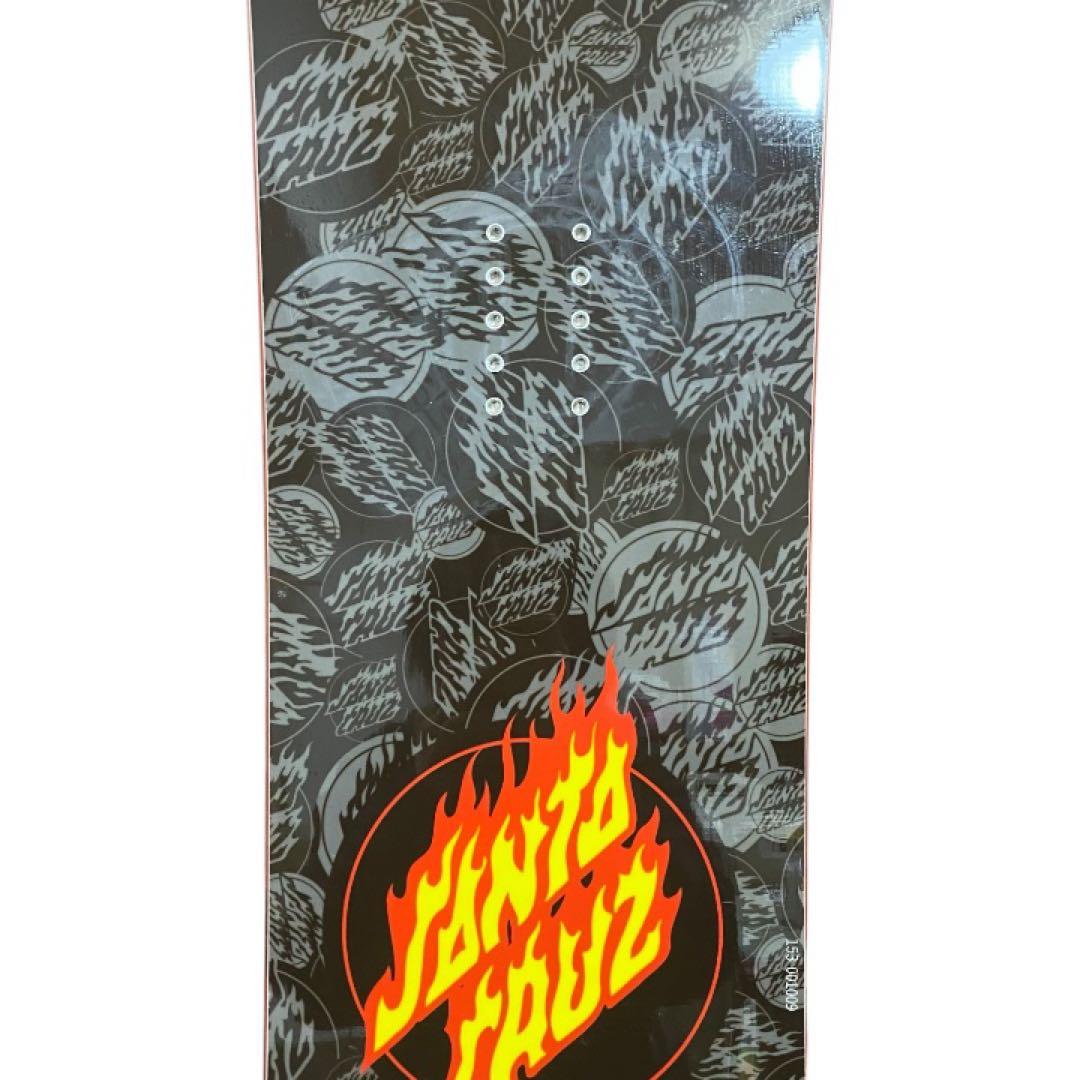 【美品】SANTA CRUZ スノーボード 153cm フレームロゴ