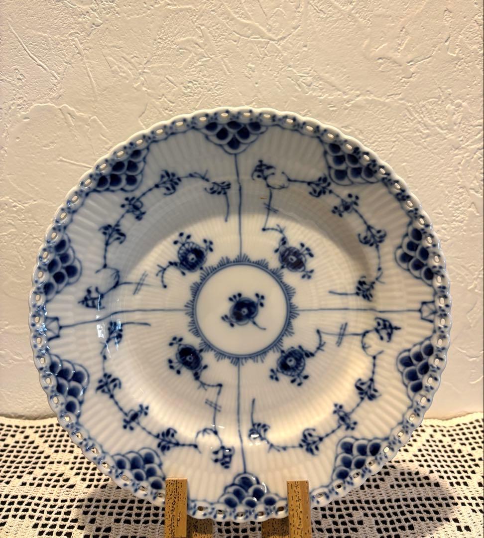  ブルーフルーテッド フルレース 19cm 1枚