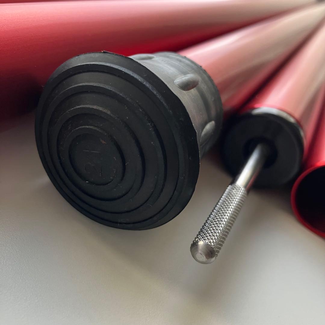 スノーピーク　ウイングポール　レッド　280cm 2本セット