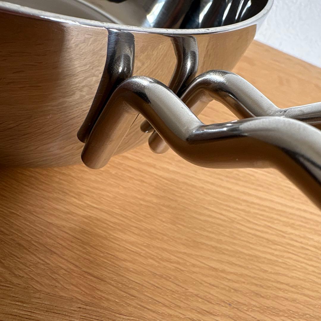 geo ステンレス製片手鍋 注ぎ口付き