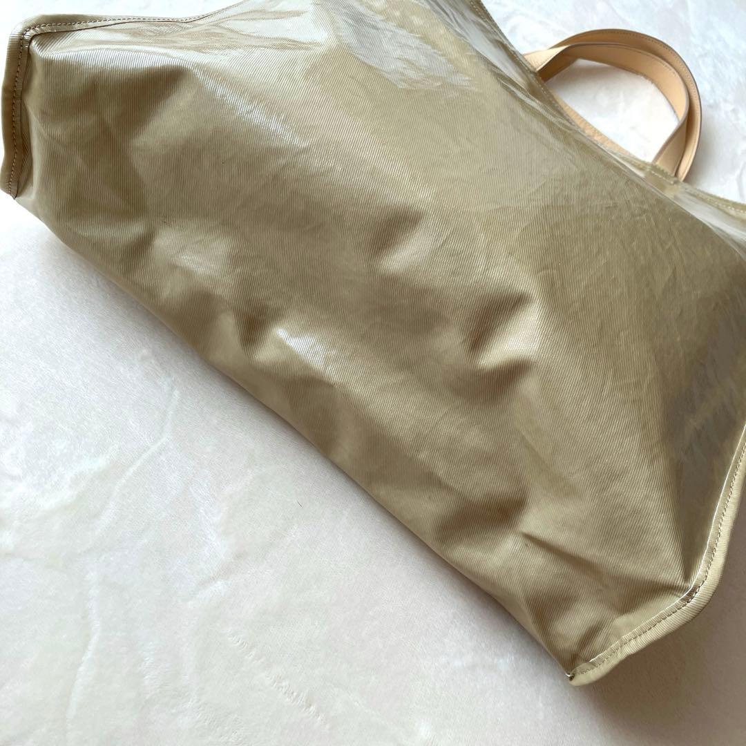 Acne studios アクネ オイルクロス シャイニートートバッグ ベージュ