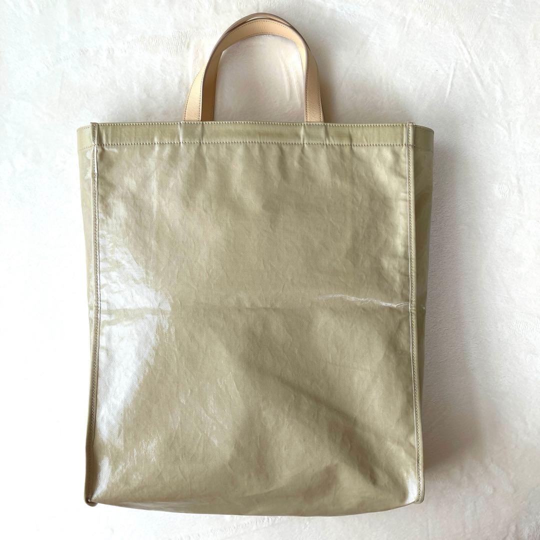 Acne studios アクネ オイルクロス シャイニートートバッグ ベージュ