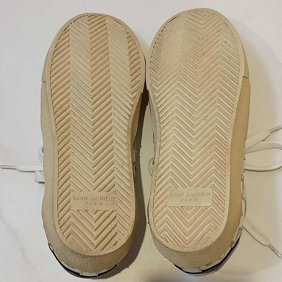 【美品】サンローラン　スニーカー　ローカット　ホワイトレザー　星　419197