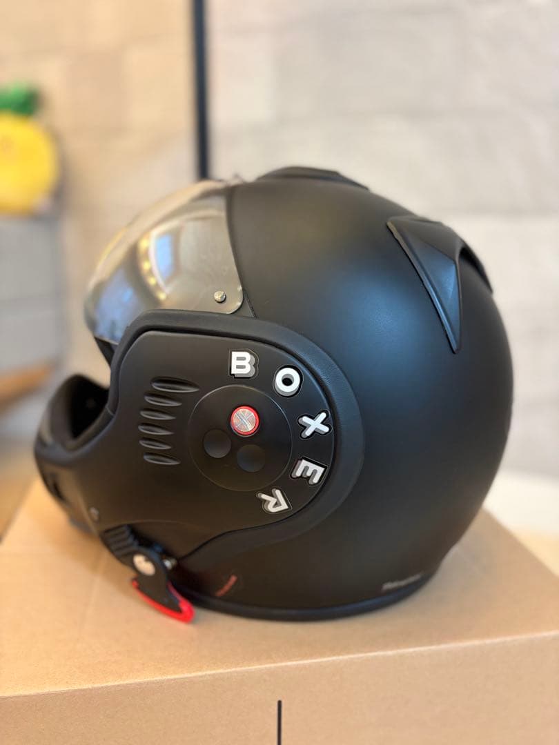 ぼ*ん様 ROOF BOXER フルフェイスヘルメット マットブラック