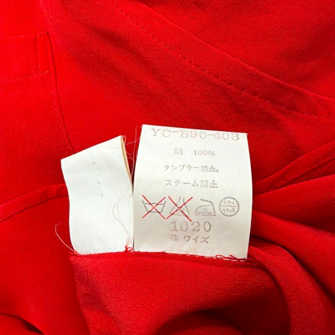 ★ シルク100% Y's ワイズ 日本製 長袖 ボタン シャツ オーバーシャツ